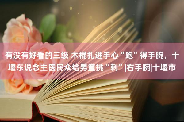 有没有好看的三级 木棍扎进手心“跑”得手腕，十堰东说念主医民众给男童挑“刺”|右手腕|十堰市