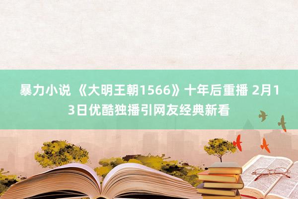 暴力小说 《大明王朝1566》十年后重播 2月13日优酷独播引网友经典新看